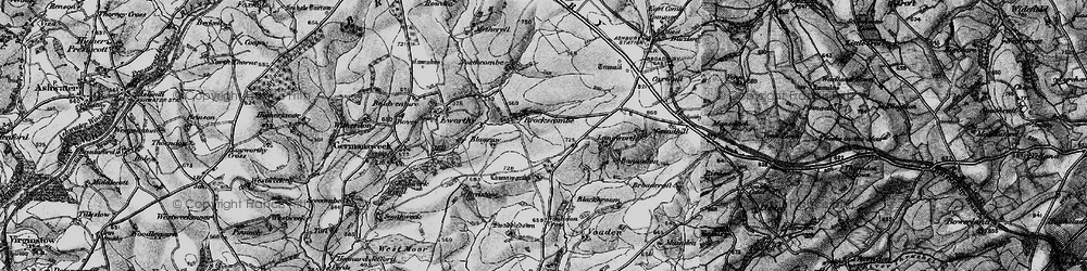Old map of Langworthy in 1895