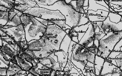 Old map of Brockton Brook in 1897