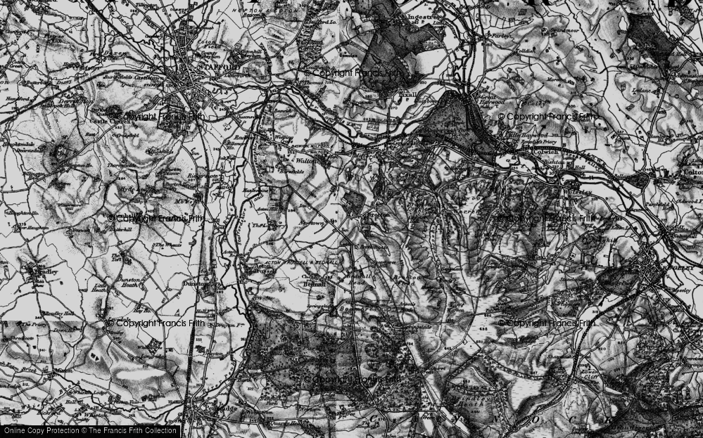 Old Map of Brocton, 1898 in 1898
