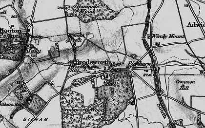 Old map of Brodsworth in 1895