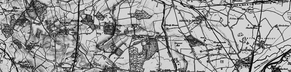 Old map of Brodsworth in 1895