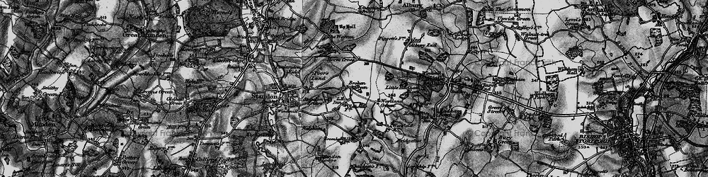 Old map of Broken Green in 1896
