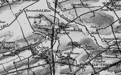 Old map of Bromfield in 1897