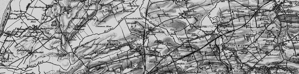 Old map of Langrigg Beck in 1897