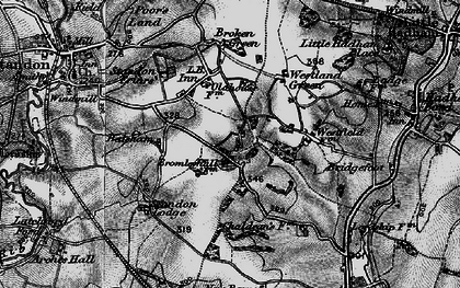 Old map of Balsams in 1896