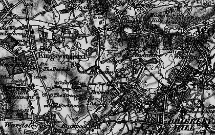 Old map of Bromley in 1899