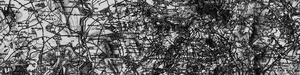 Old map of Bromley in 1899