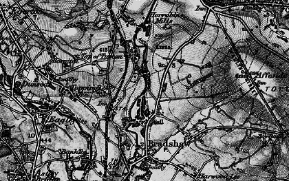 Old map of Bromley Cross in 1896