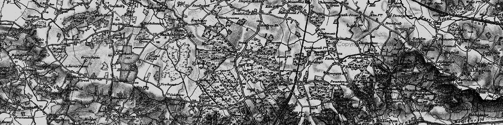 Old map of Bromley Green in 1895
