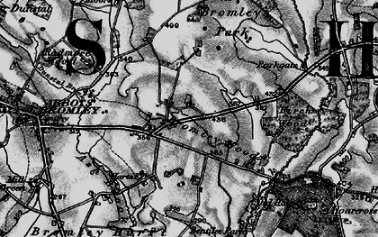 Old map of Bromley Wood in 1898
