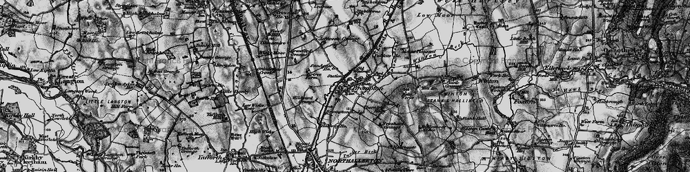 Old map of Brompton in 1898