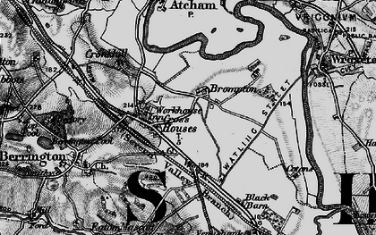 Old map of Black Barn in 1899