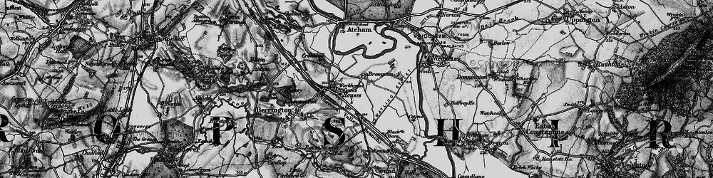 Old map of Brompton in 1899
