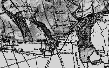 Old map of Brompton-by-Sawdon in 1898