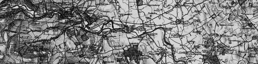 Old map of Brompton-on-Swale in 1897