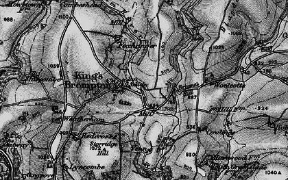 Old map of Brompton Regis in 1898