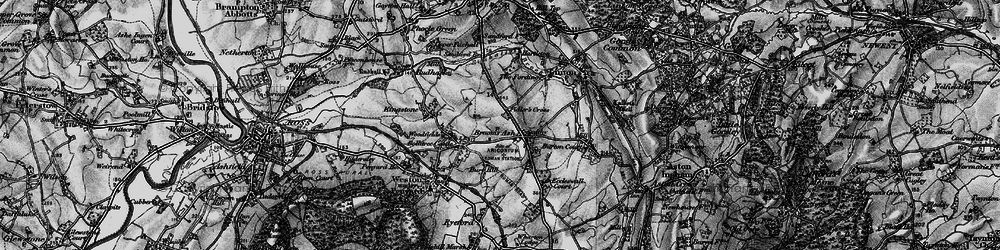 Old map of Bromsash in 1896