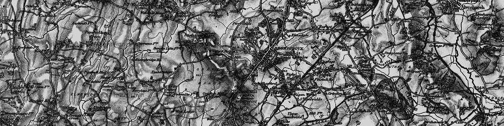 Old map of Bromsgrove in 1898