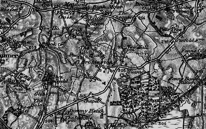 Old map of Bronington in 1897