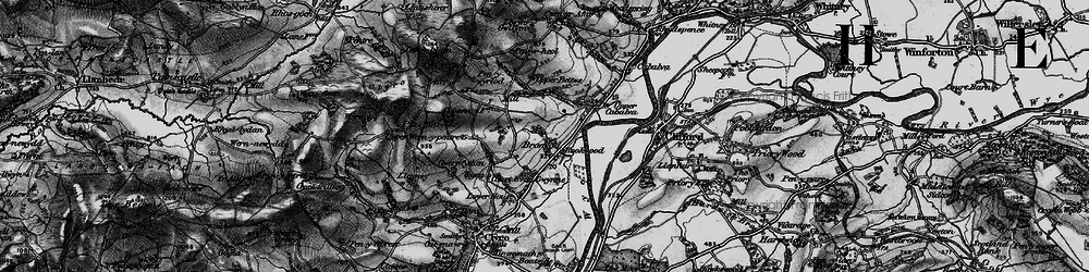 Old map of Bettws Dingle in 1896
