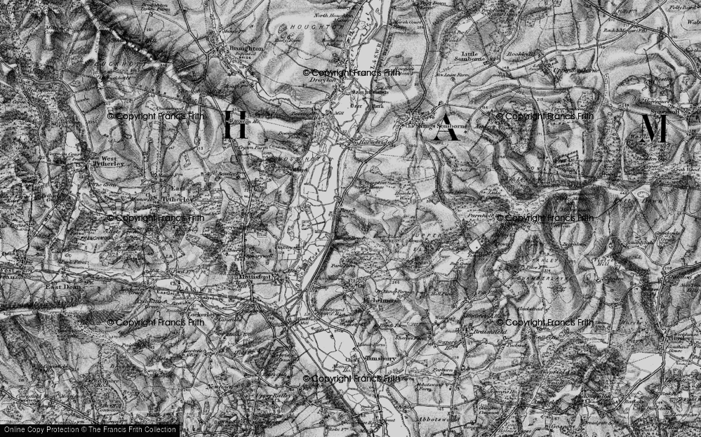 Old Map of Brook, 1895 in 1895