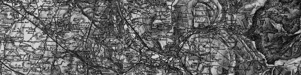 Old map of Brook Bottom in 1896