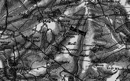 Old map of Brook End in 1896