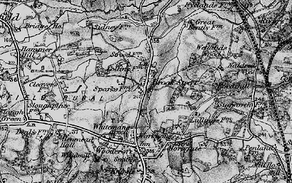 Old map of Wetlands Woods in 1895