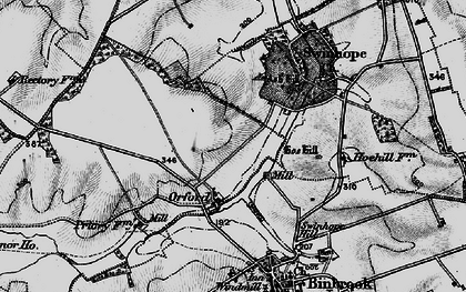 Old map of Brookenby in 1899