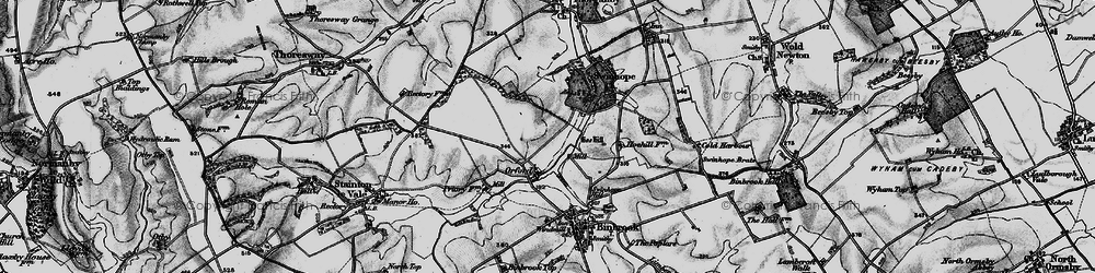 Old map of Brookenby in 1899