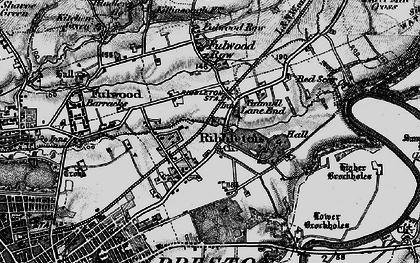 Old map of Brookfield in 1896