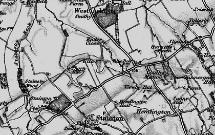 Old map of Brookfield in 1898