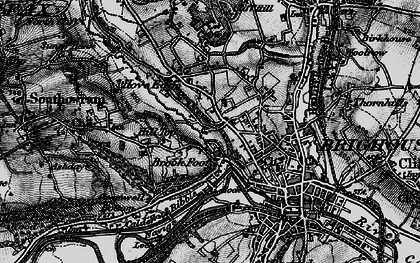 Old map of Brookfoot in 1896