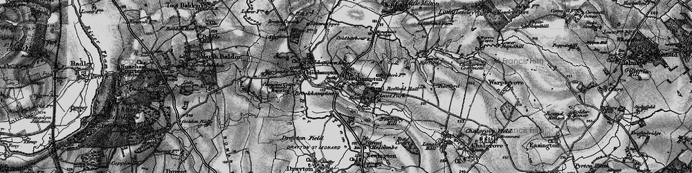 Old map of Brookhampton in 1895