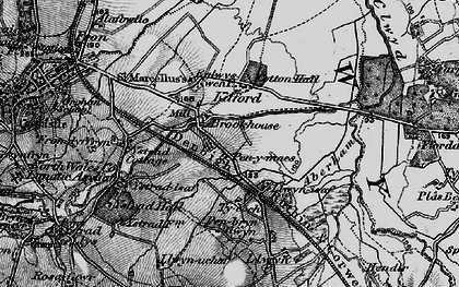 Old map of Ystrad-isaf in 1897