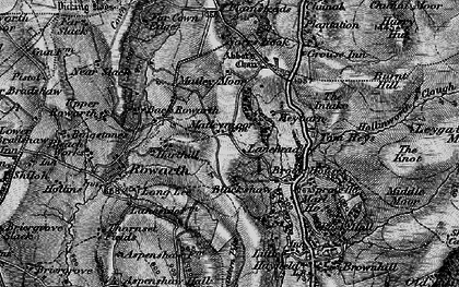 Old map of Brookhouses in 1896