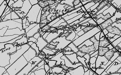 Old map of Brookland in 1895