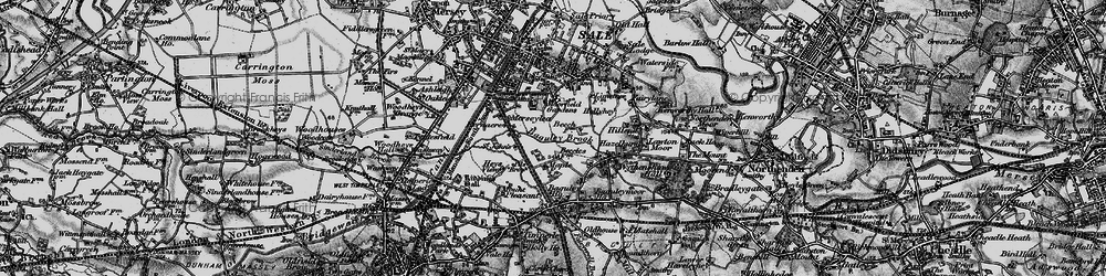 Old map of Brooklands in 1896