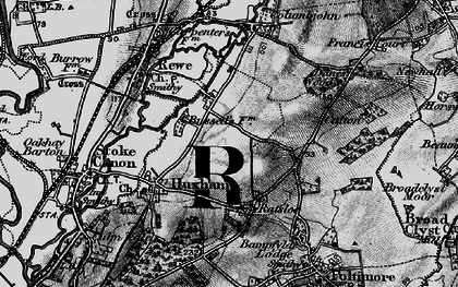 Old map of Bussells in 1898