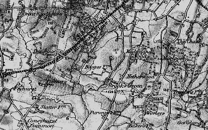 Old map of Brooks Green in 1895