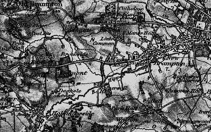 Old map of Brookside in 1896