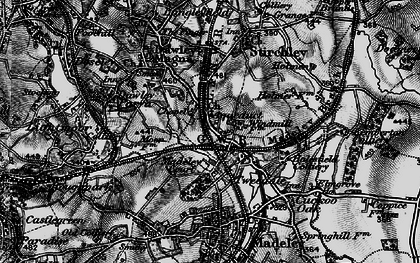 Old map of Brookside in 1899