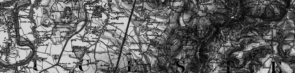 Old map of Brentlands in 1896