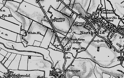 Old map of Brookville in 1898