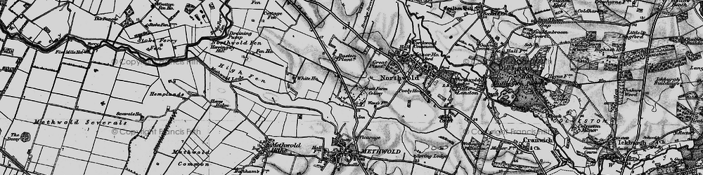Old map of Brookville in 1898