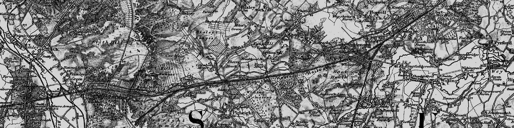 Old map of Brookwood in 1896