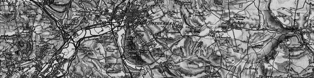 Old map of Broom in 1896