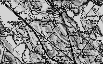 Old map of Broad Lea in 1897