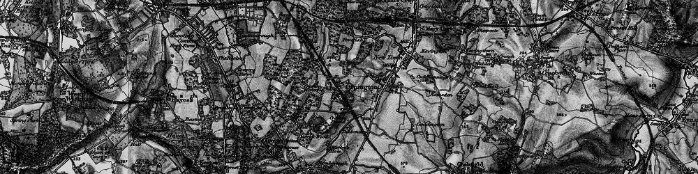 Old map of Broom Hill in 1895