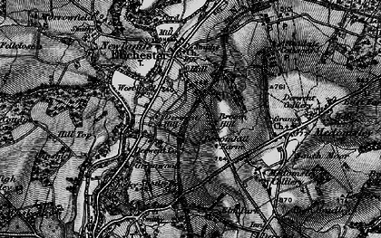 Old map of Broom Hill in 1898